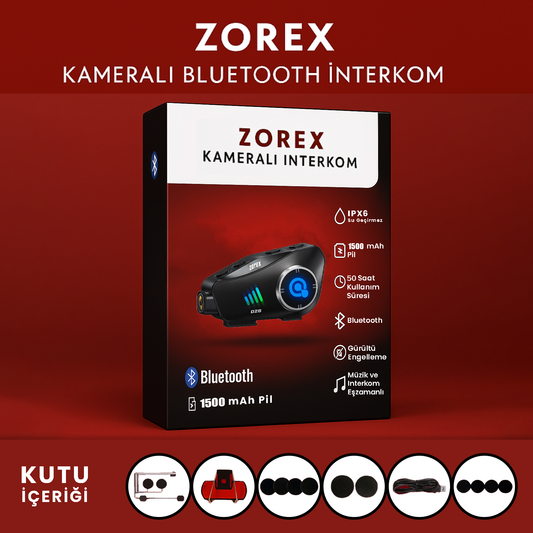 ZOREX Kameralı Bluetooth İnterkom
