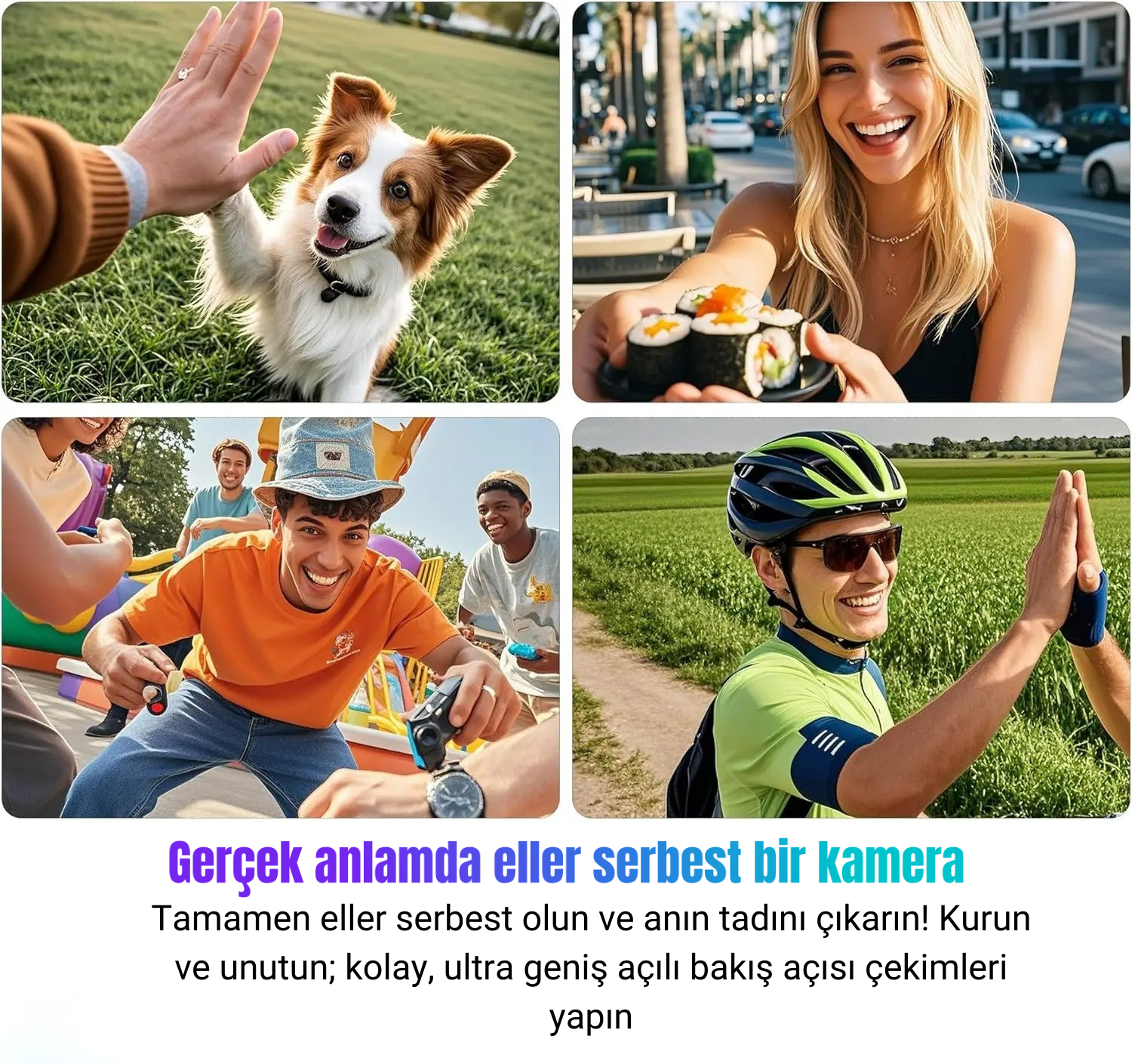 ZOREX 4K Aksiyon Kamerası | Ultra HD, Su Geçirmez, Geniş Açı Lens