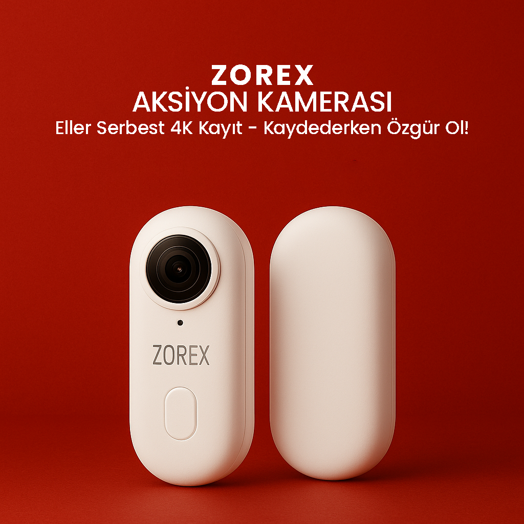 ZOREX 4K Aksiyon Kamerası | Ultra HD, Su Geçirmez, Geniş Açı Lens