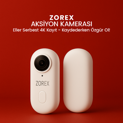 ZOREX 4K Aksiyon Kamerası | Ultra HD, Su Geçirmez, Geniş Açı Lens