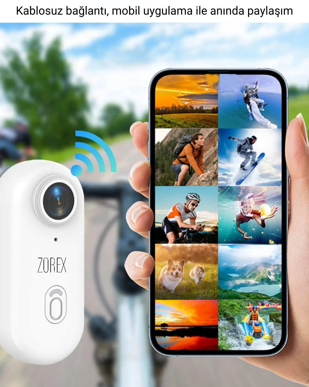 ZOREX 4K Aksiyon Kamerası | Ultra HD, Su Geçirmez, Geniş Açı Lens