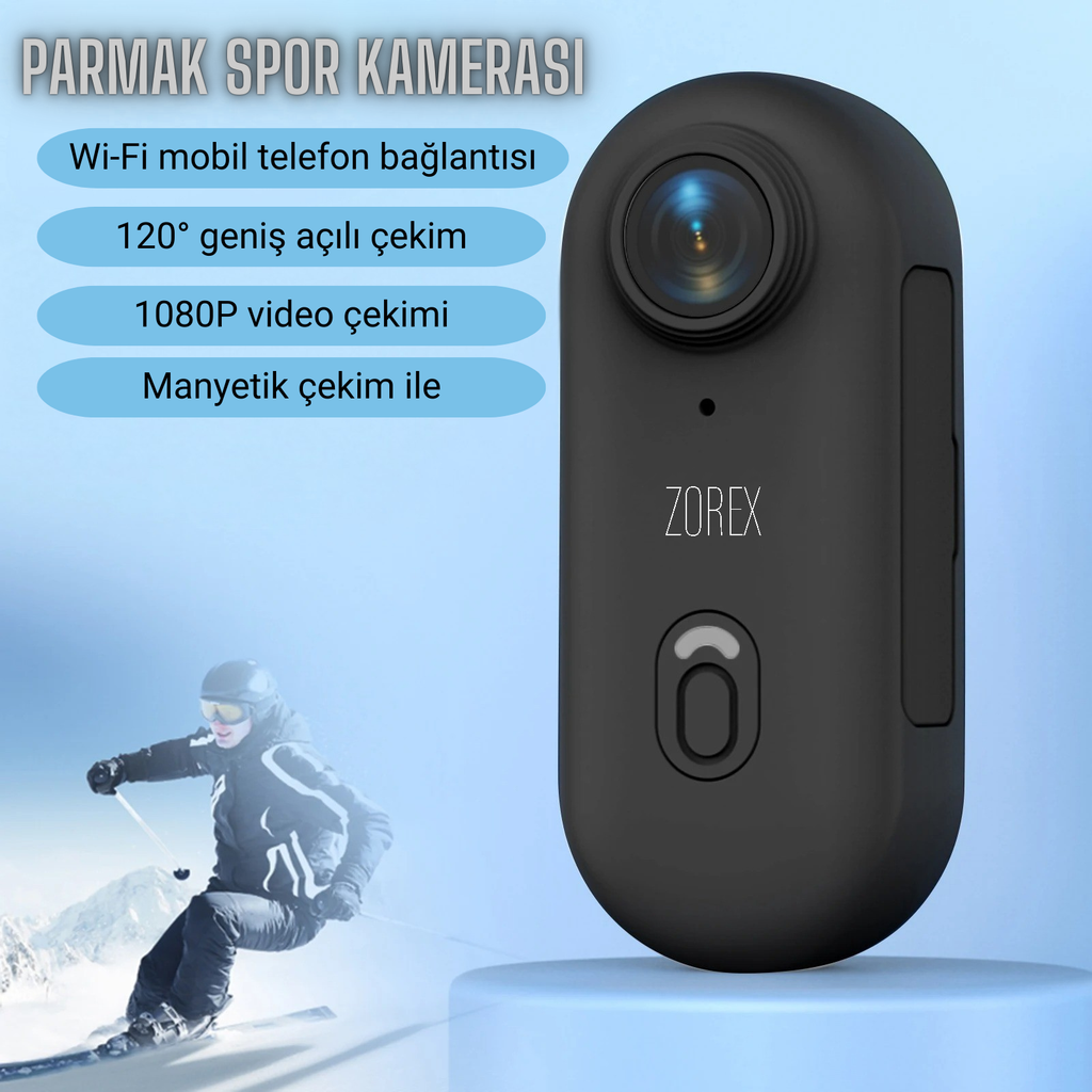 ZOREX 4K Aksiyon Kamerası | Ultra HD, Su Geçirmez, Geniş Açı Lens